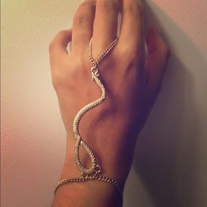 LAST CALL-Gold BEBE snake ring bracelet